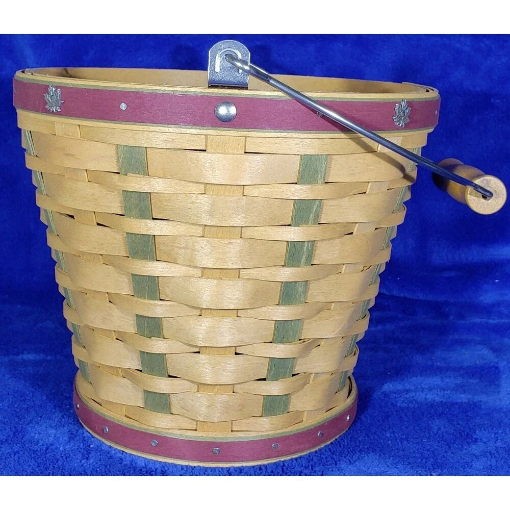 Longaberger 2003 Heritage Days Basket COMBO ~Metalware Acorn Candle~  #10601